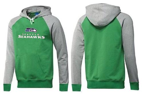 NFL Men's Nike Seattle Seahawks Authentic Logo Pullover Hoodie - Green/Grey